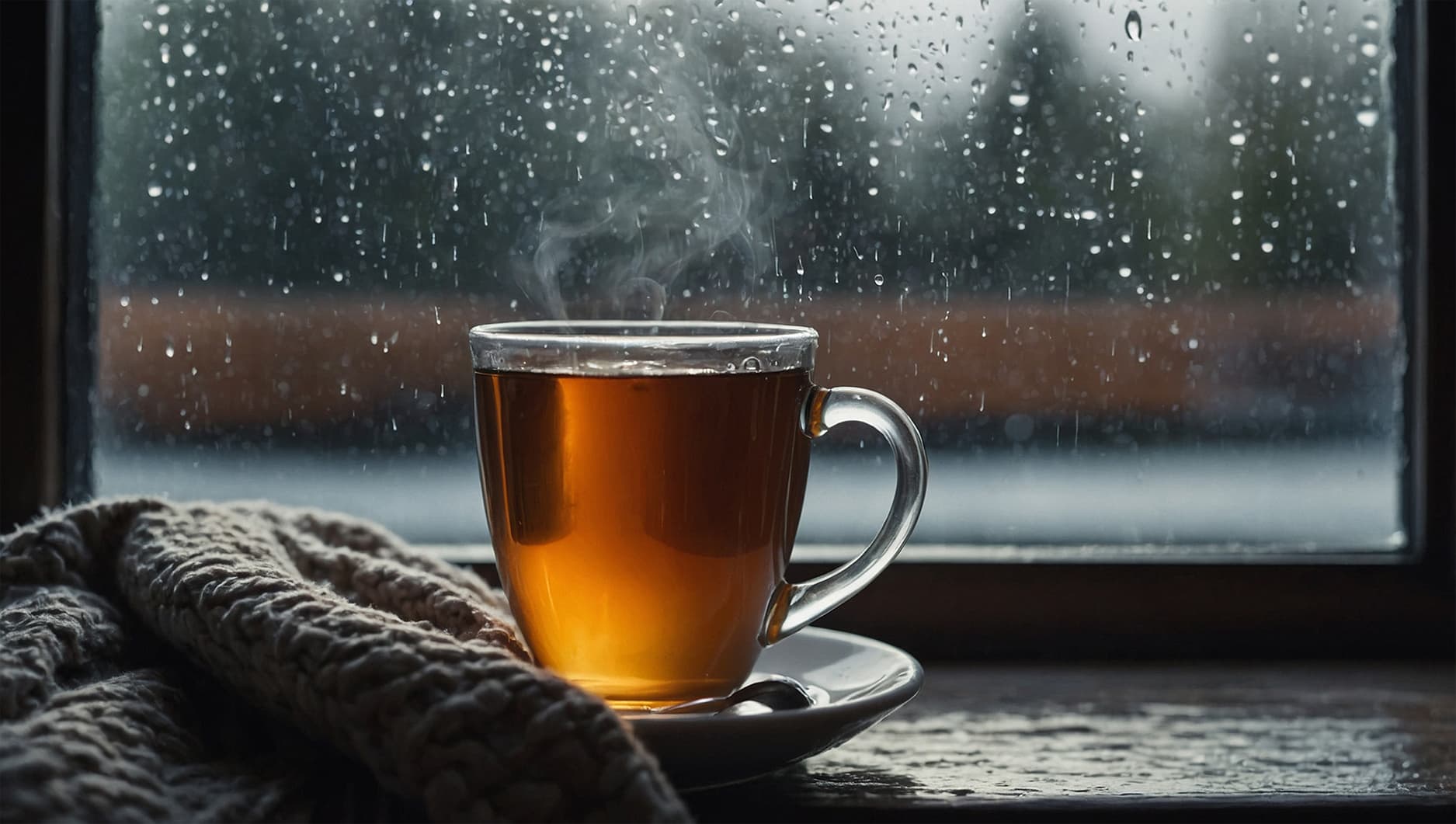 Segelas Teh dan Hujan Yang Biasa