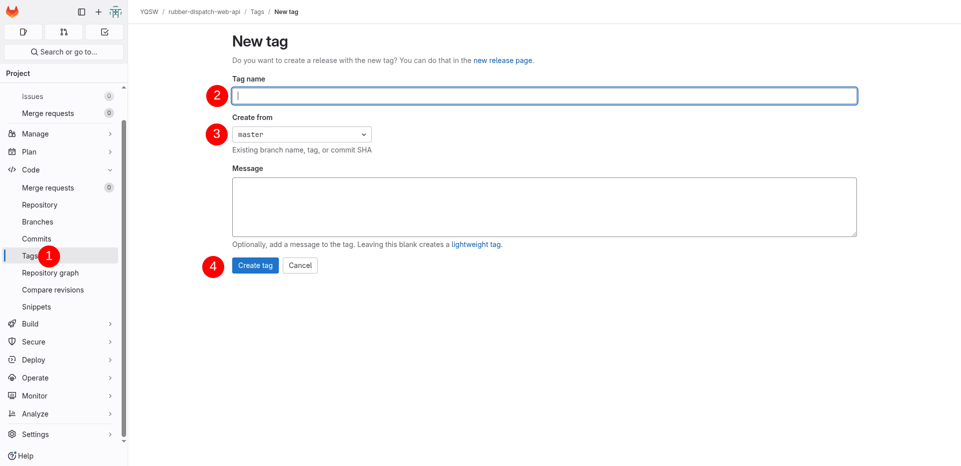 gitlab tag